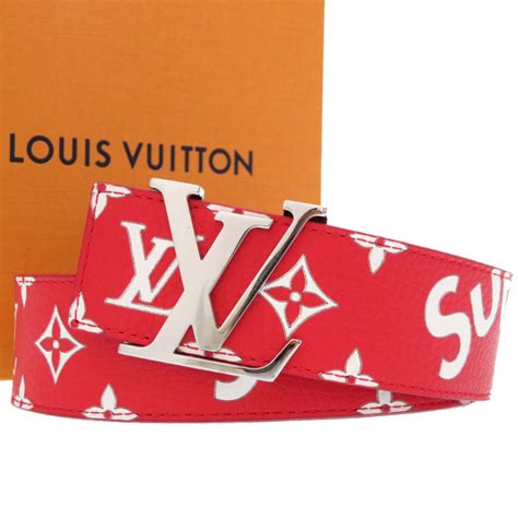 supreme lv belt white|louis vuitton supreme sweatpants.